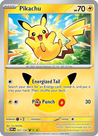Pikachu (37) Holofoil - 30th Celebration