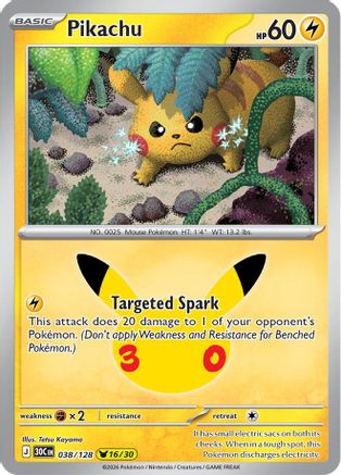 Pikachu (38) Holofoil - 30th Celebration
