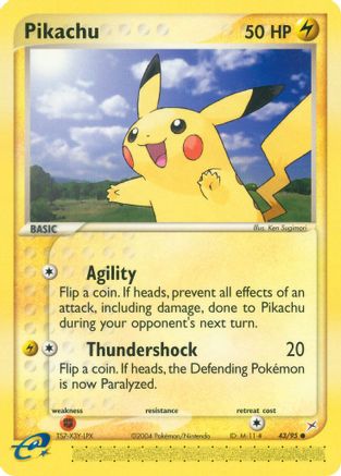 Pikachu (43) Reverse Holofoil - Team Magma vs Team Aqua