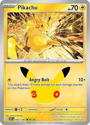 Pikachu (52) Holofoil - 30th Celebration