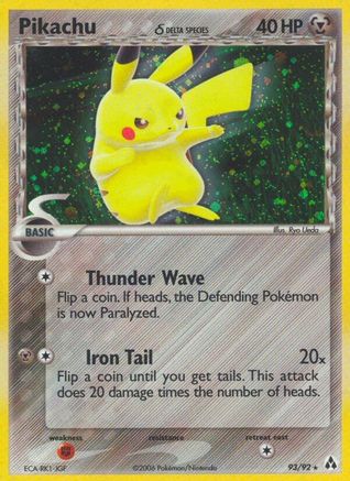 Pikachu (Delta Species) (93) Holofoil - Legend Maker