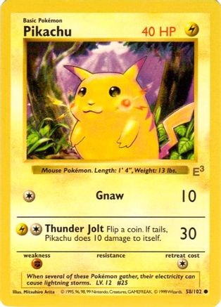 Pikachu (E3 Stamped with Red Cheeks) (58) - Miscellaneous Cards & Products