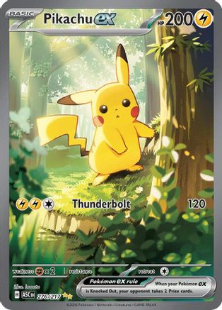 Pikachu ex (Alternate Full Art) (276) Holofoil - Ascended Heroes