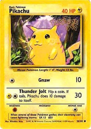 Pikachu (PokeTour 1999) (58) - Miscellaneous Cards & Products