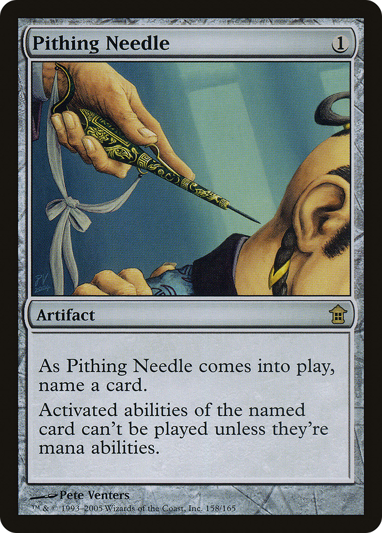 Pithing Needle (158) Foil - Saviors of Kamigawa