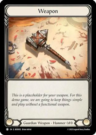 Placeholder Weapon (BDD002) - Bravo Demo Deck