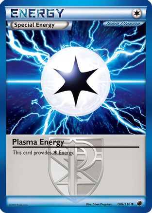 Plasma Energy (Team Plasma) (106) Reverse Holofoil - Plasma Freeze