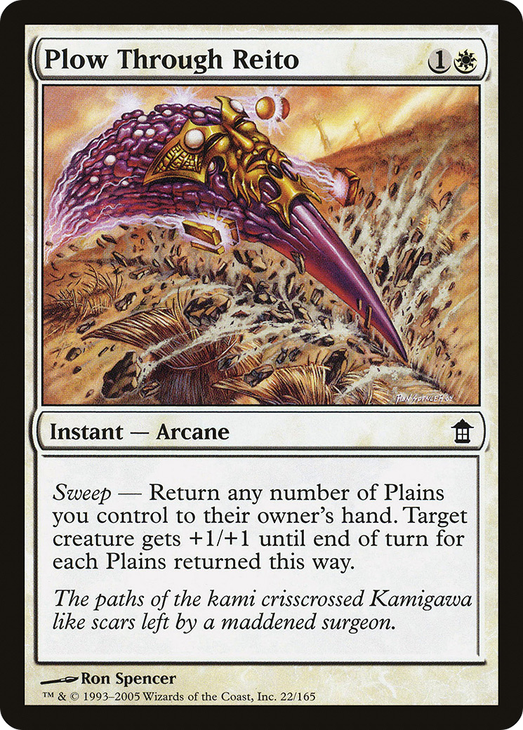 Plow Through Reito (022) Foil - Saviors of Kamigawa