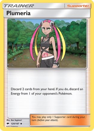 Plumeria (120) Reverse Holofoil - Burning Shadows