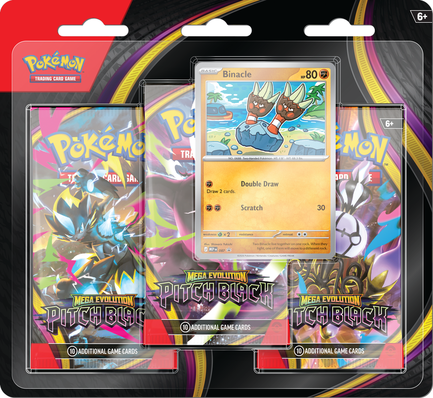 Pokémon TCG: Mega Evolution - Pitch Black 3 Pack Blister