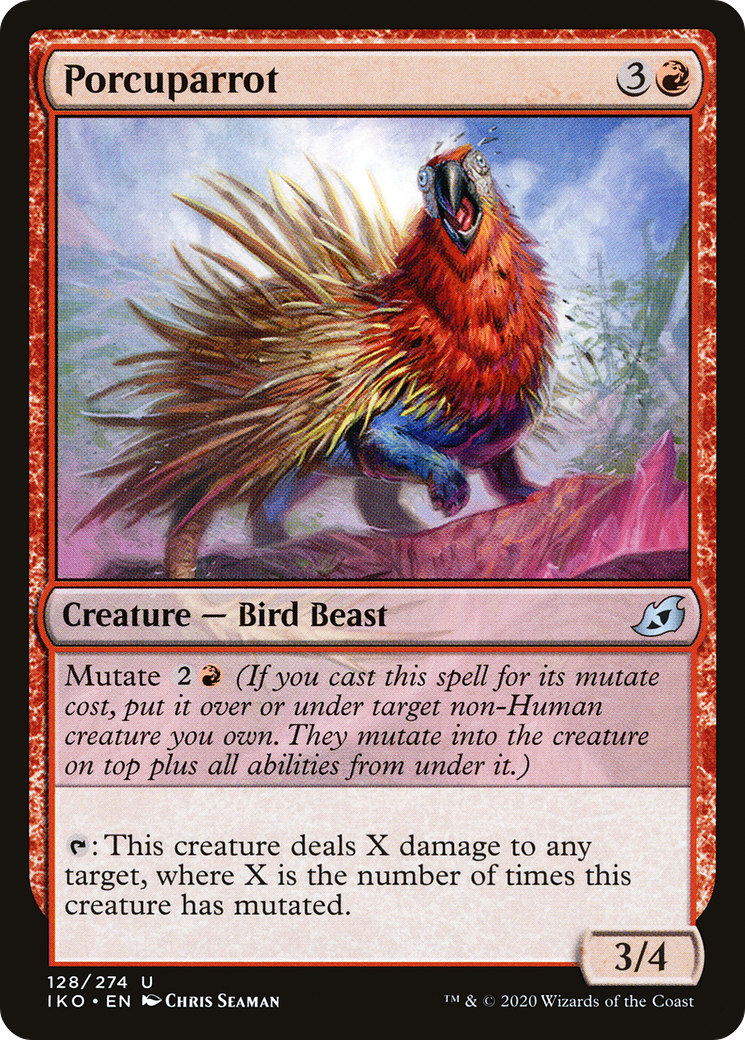 Porcuparrot (128) - Ikoria: Lair of Behemoths Foil