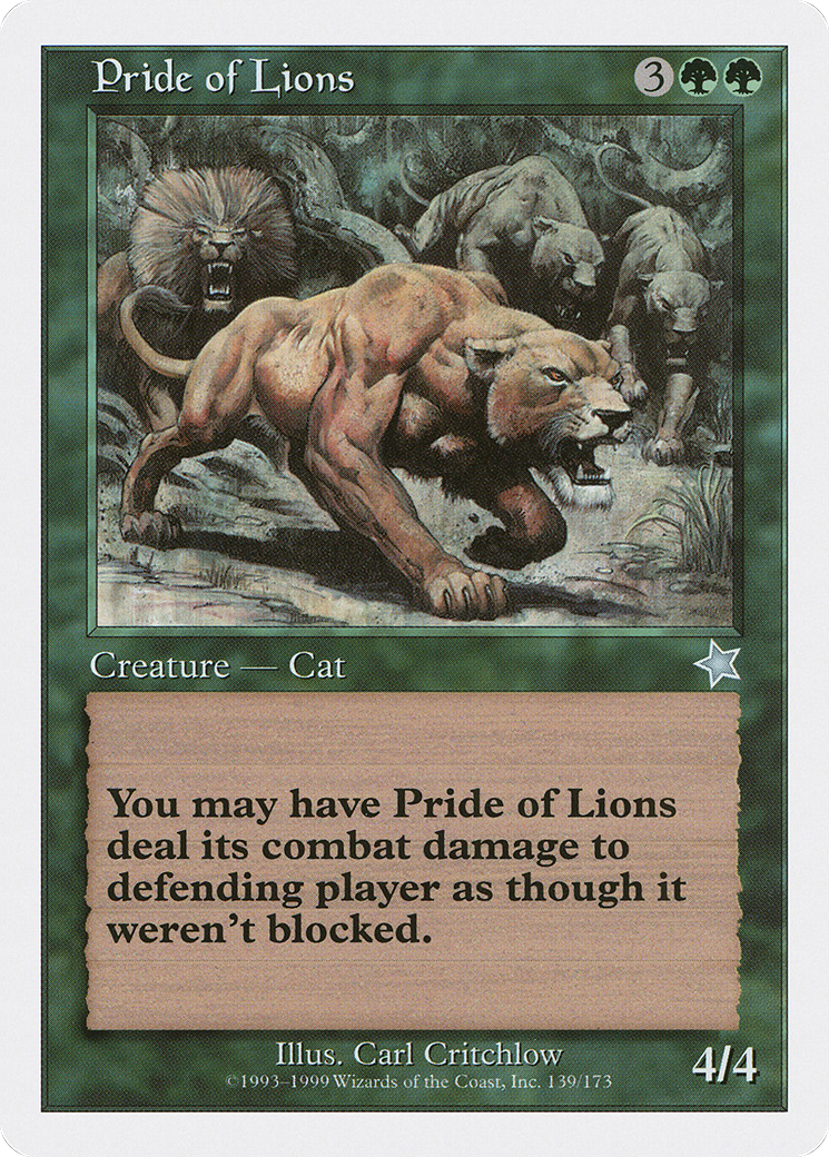 Pride of Lions (139) - Starter 1999