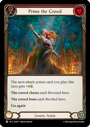 Prime the Crowd (Red) (SLY013) - Silver Age
