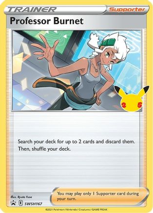 Professor Burnet (25th Anniversary Stamp) (SWSH167) - Black Star Promos