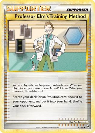 Professor Elm's Training Method (82) Reverse Holofoil - Call of Legends