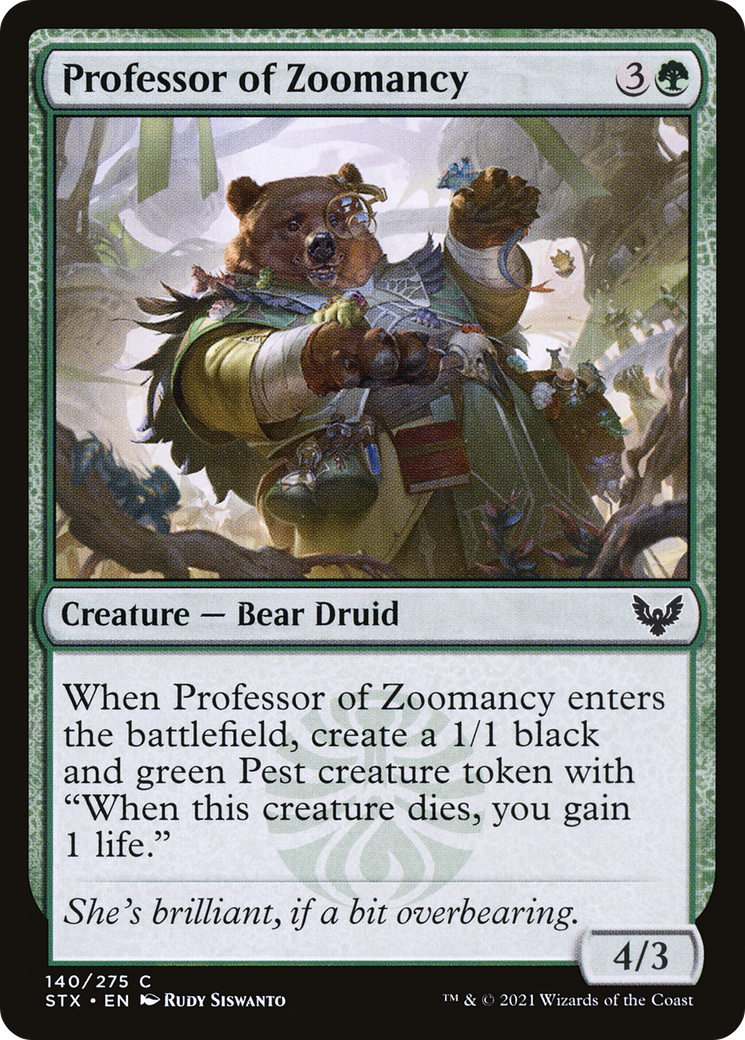Professor of Zoomancy (140) - Strixhaven: School of Mages Foil