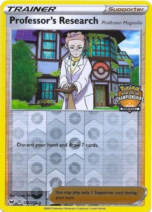 Professor's Research (Regional Championships) (178) Reverse Holofoil - League & Championship Cards