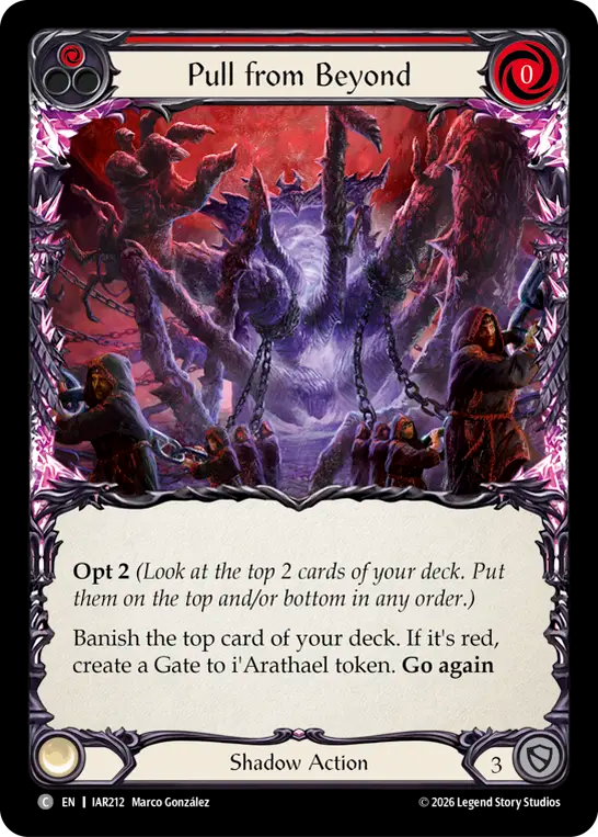Pull from Beyond (Red) (IAR212) - Usurp the Shadow Throne
