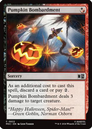 Pumpkin Bombardment (822) Foil - Commander: Marvel Super Heroes