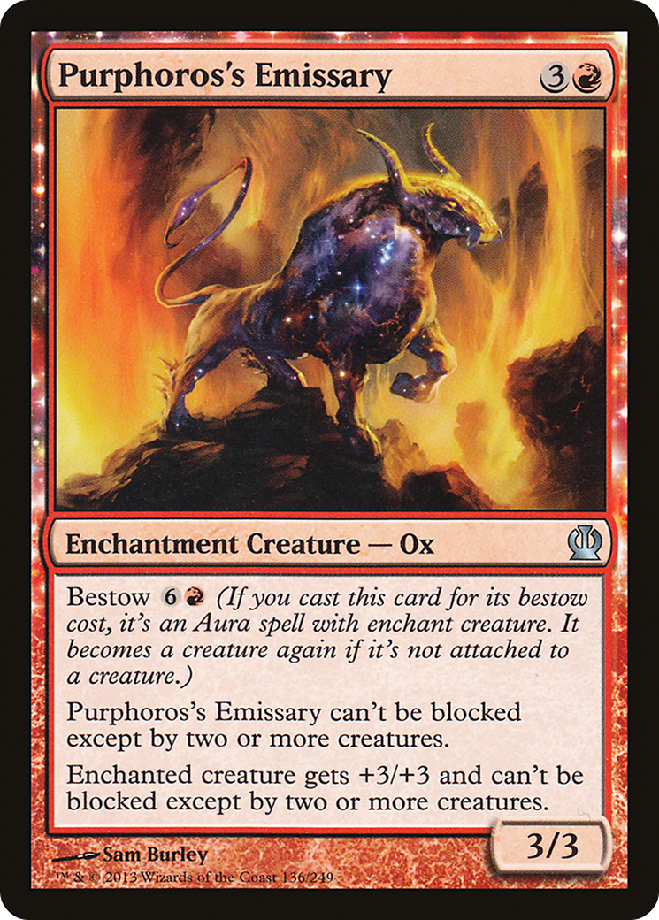 Purphoros's Emissary (136) Foil - Theros