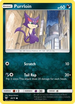 Purrloin (48) Reverse Holofoil - Shining Legends