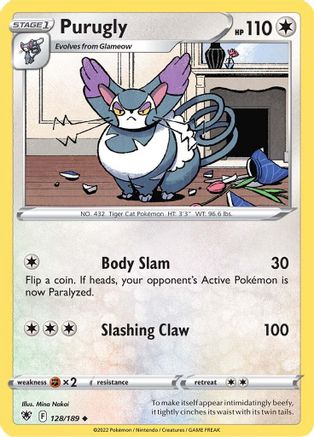 Purugly (128) Reverse Holofoil - Astral Radiance