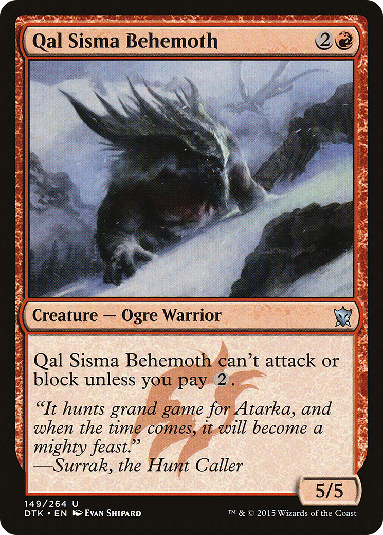 Qal Sisma Behemoth (149) Foil - Dragons of Tarkir