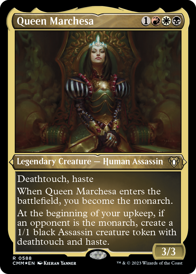 Queen Marchesa (588) Etched Foil - Commander Masters