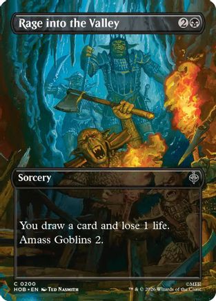 Rage into the Valley (Borderless) (200) Foil - The Hobbit