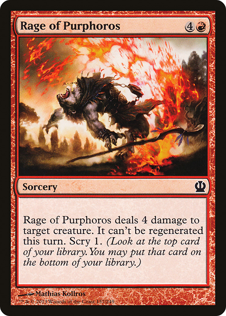 Rage of Purphoros (137) Foil - Theros