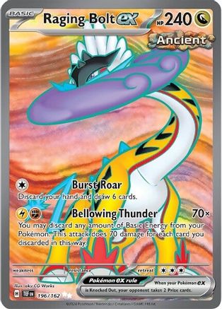 Raging Bolt ex (Full Art) (196) Holofoil - Temporal Forces