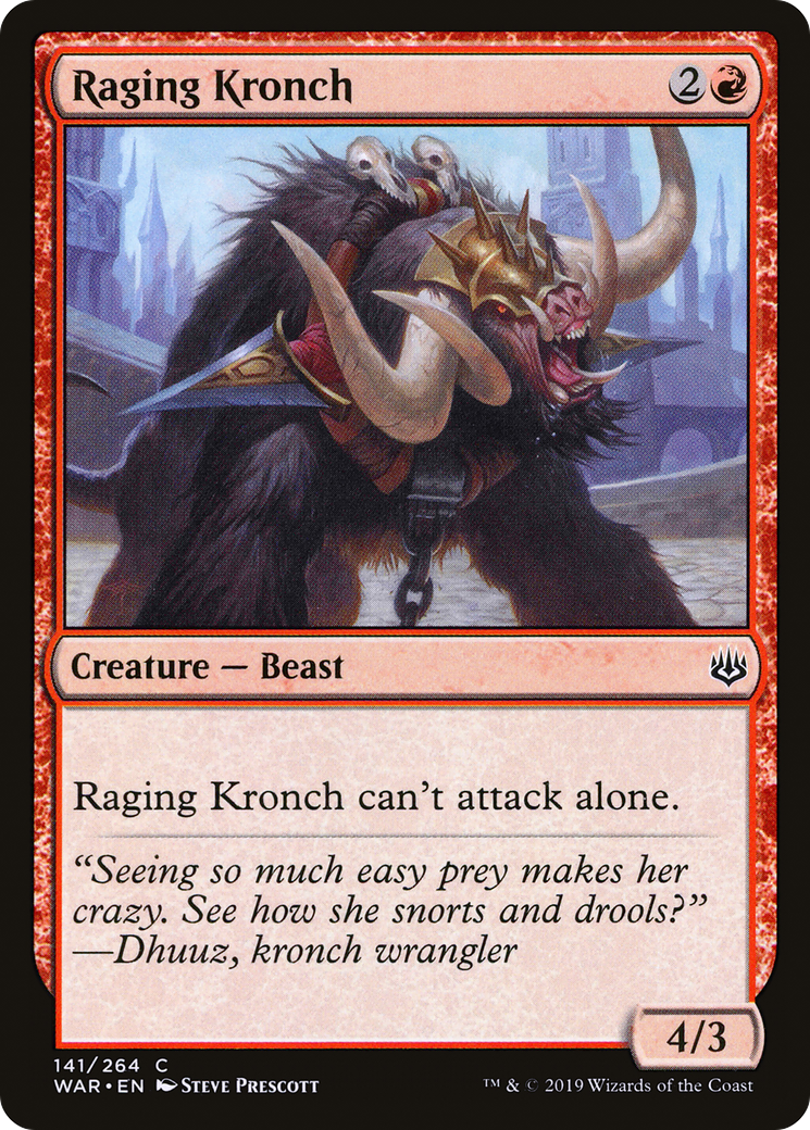 Raging Kronch (141) - War of the Spark Foil