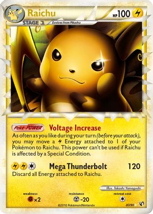 Raichu (Prime) (83) Holofoil - Undaunted