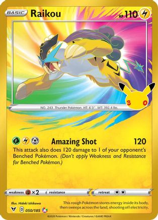 Raikou (Classic Collection) (50) Holofoil - 30th Celebration