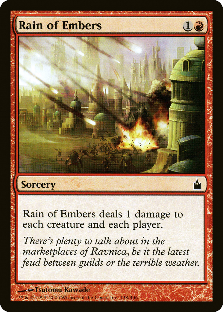 Rain of Embers (138) Foil - Ravnica: City of Guilds