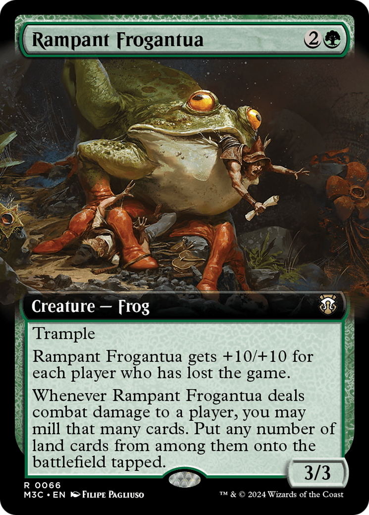 Rampant Frogantua (Extended Art) (066) - Commander: Modern Horizons 3