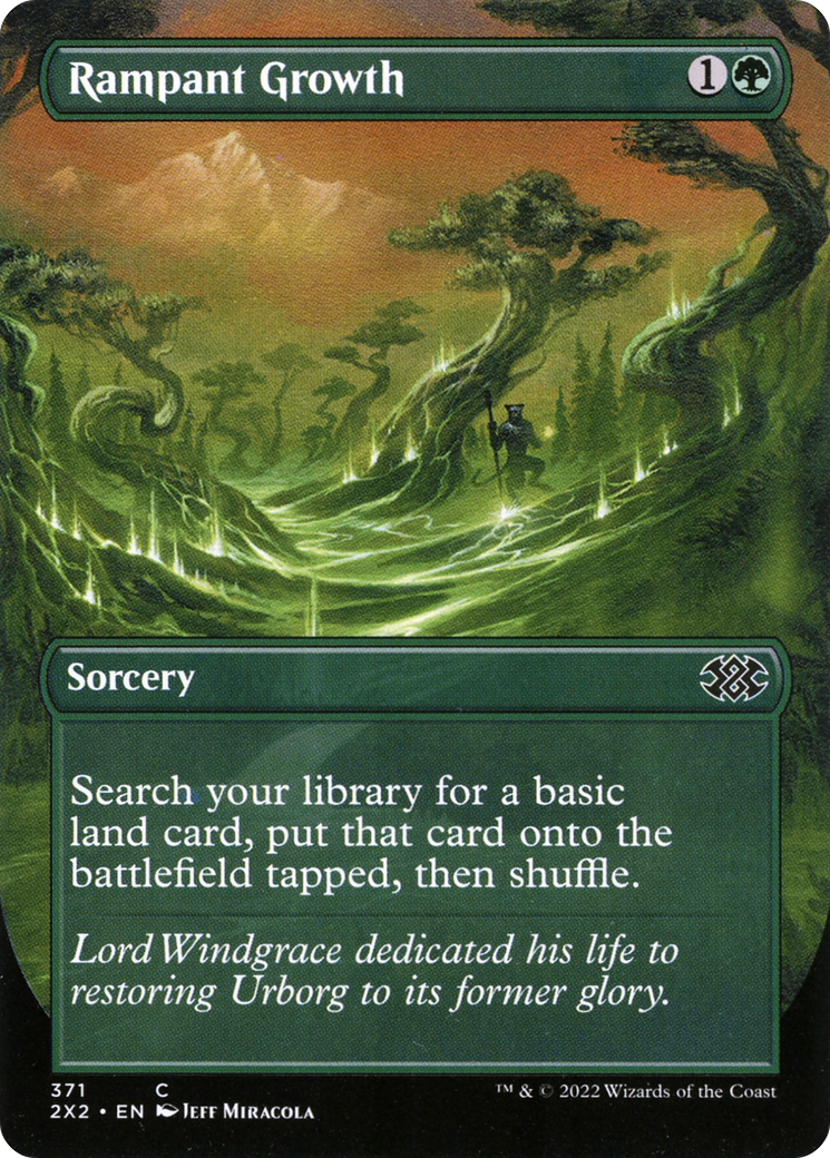 Rampant Growth (Borderless) (371) Foil - Double Masters 2022