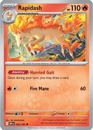 Rapidash (30) Reverse Holofoil - Destined Rivals
