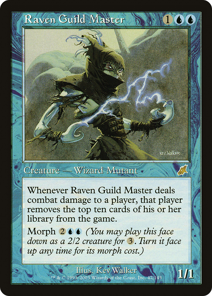 Raven Guild Master (047) Foil - Scourge