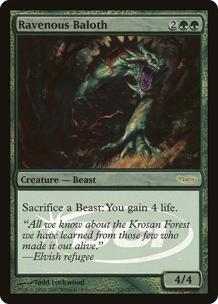 Ravenous Baloth (001) Foil - Judge Gift Cards 2007