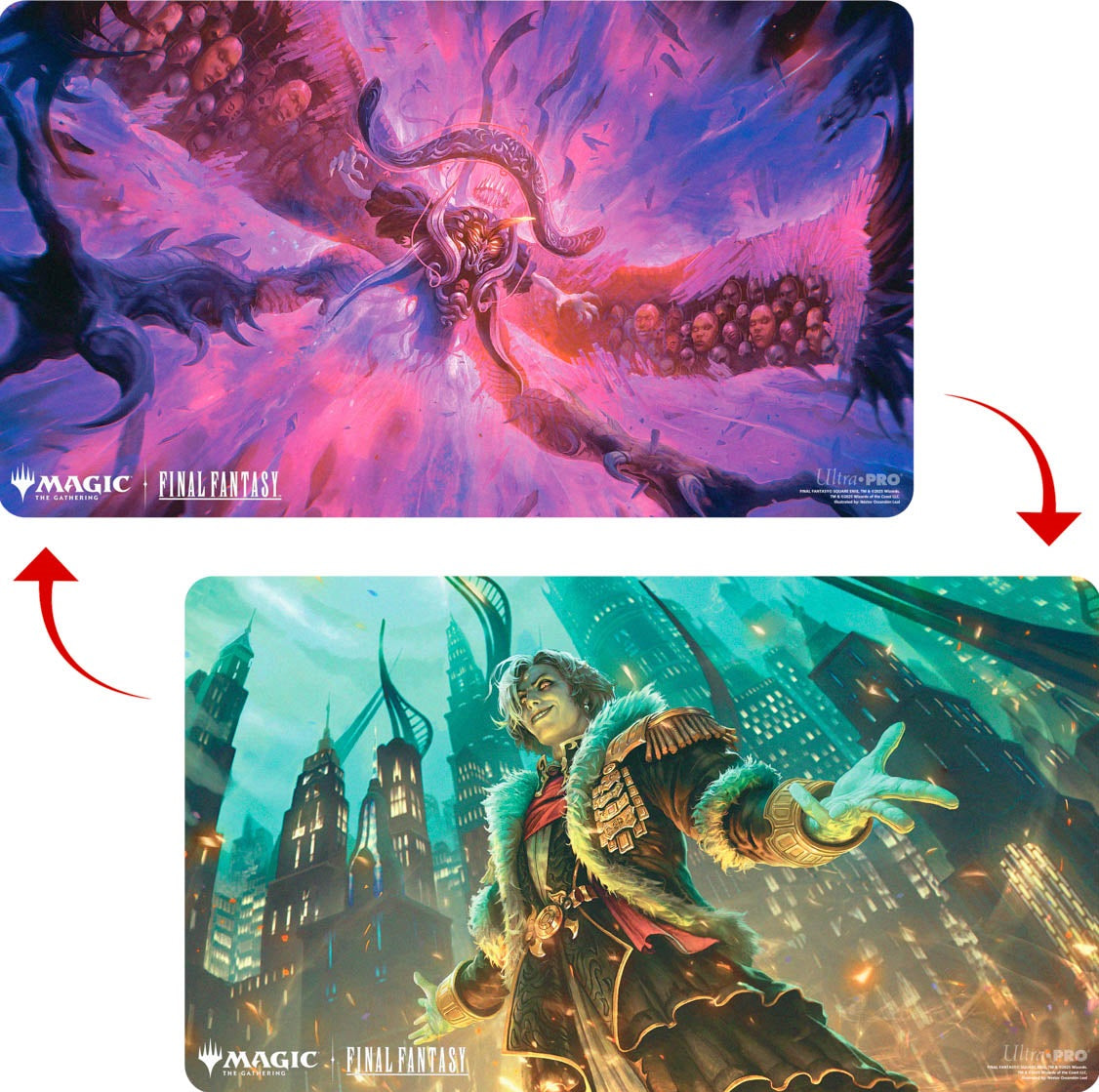 FINAL FANTASY Playmat Double-Sided Emet-Selch, Unsundered / Hades, Sorcerer of Eld