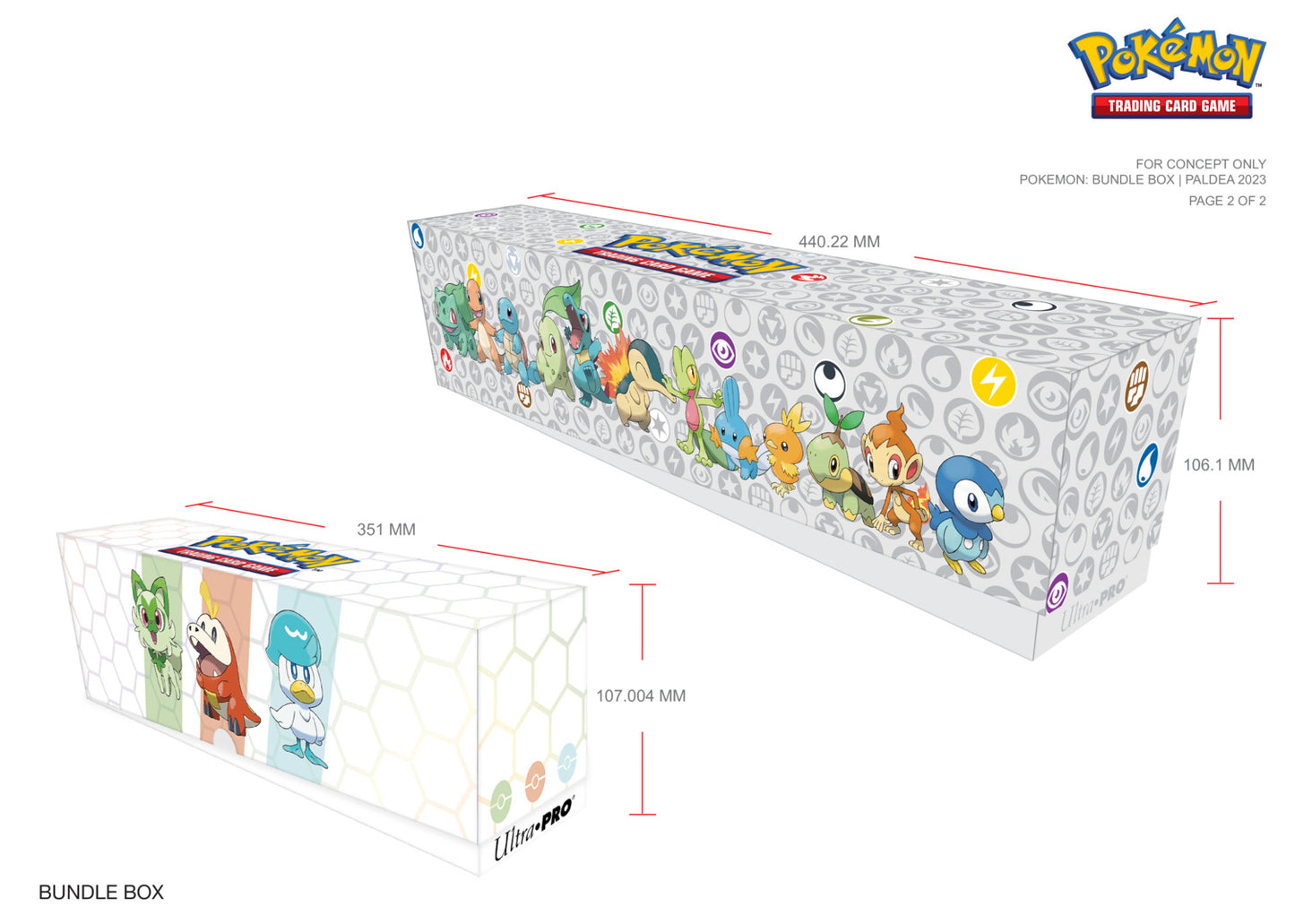 Pokémon TCG: Paldea First Partner Accessory Bundle