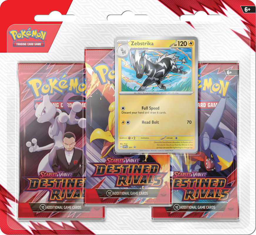 Pokémon TCG: Scarlet & Violet - Destined Rivals 3 Pack Blister