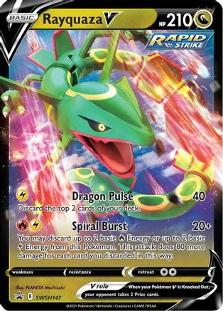 Rayquaza V (SWSH147) Holofoil - Black Star Promos