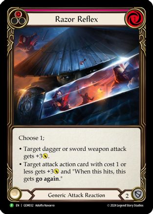 Razor Reflex (Red) (GEM032) Rainbow Foil - GEM Pack