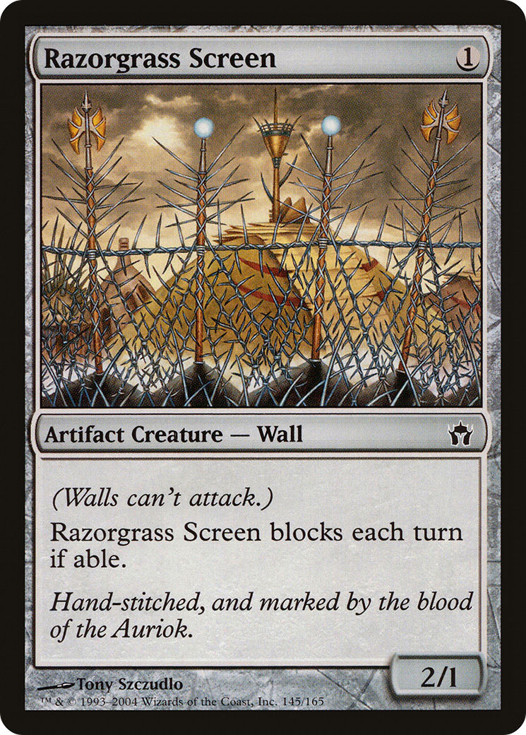 Razorgrass Screen (145) Foil - Fifth Dawn
