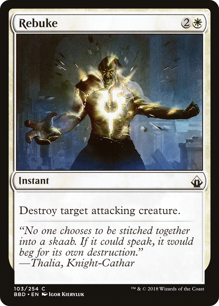Rebuke (103) Foil - Battlebond