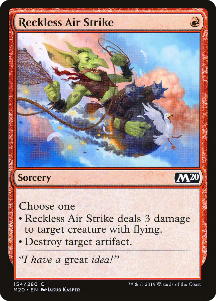 Reckless Air Strike (154) - Core Set 2020 Foil