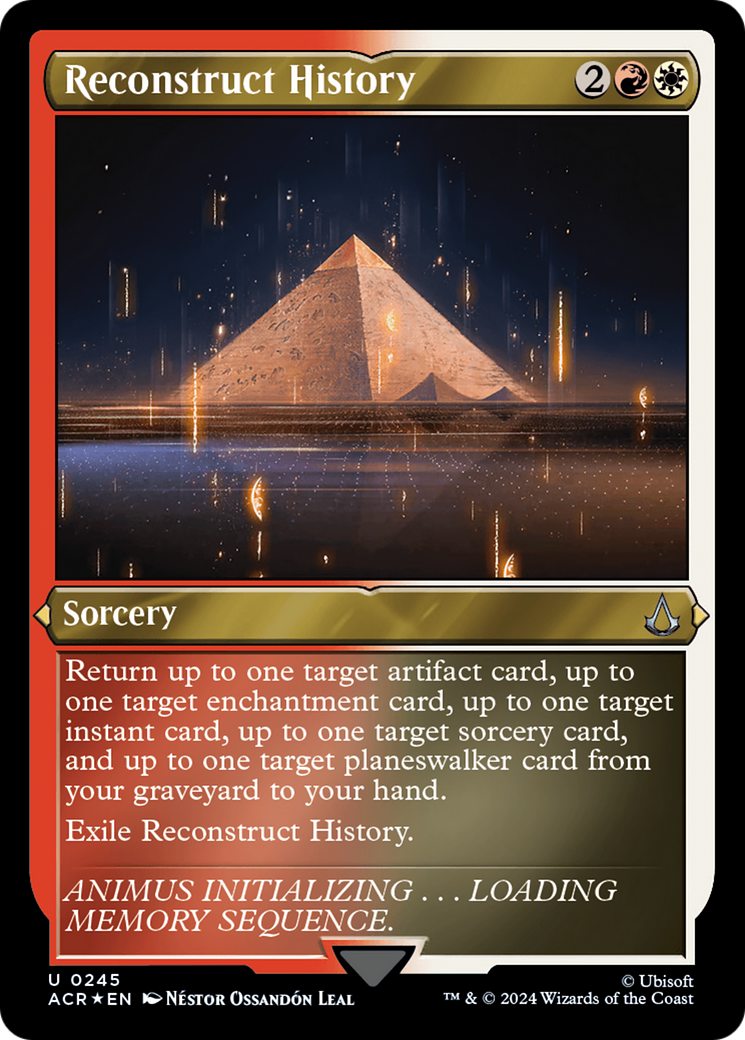 Reconstruct History (245) Etched Foil - Assassin's Creed