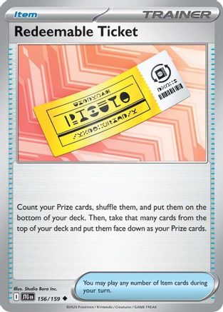 Redeemable Ticket (156) Reverse Holofoil - Journey Together